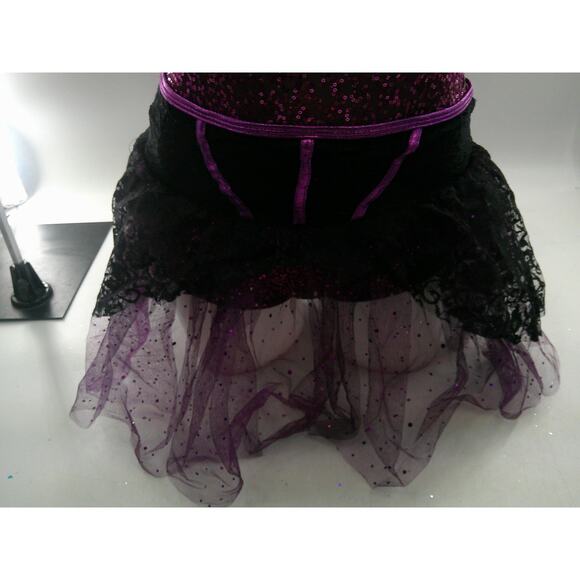 Dance Costume Small Adult Purple Curtain Call J4702 Jazz Tap Ballet Sequin Lace - Picture 3 of 6